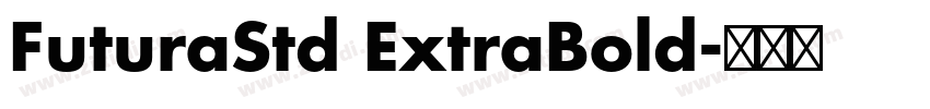 FuturaStd ExtraBold字体转换